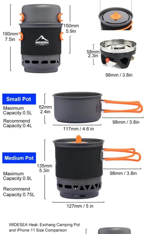 TakeFunGOGOGO Widesea Outdoor Concentrated Cooking Set TFgogogo 