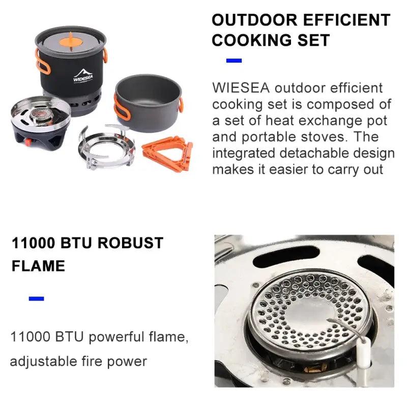 TakeFunGOGOGO Widesea Outdoor Concentrated Cooking Set TFgogogo 