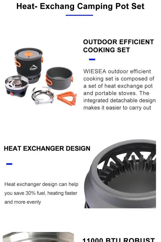 TakeFunGOGOGO Widesea Outdoor Concentrated Cooking Set TFgogogo 