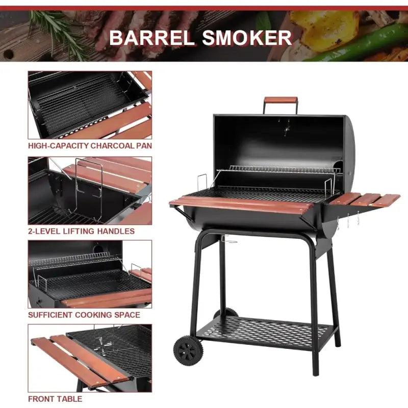 TakeFunGOGOGO CC1830V 30-Barrel Charcoal Grill TFgogogo 