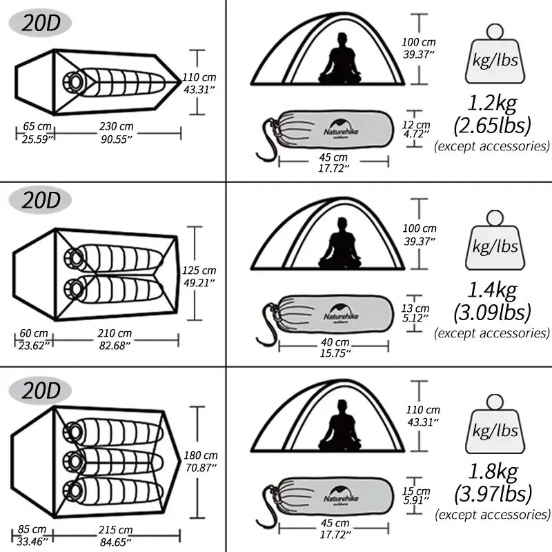 Cloud Up 3-Person Tent - 帐篷