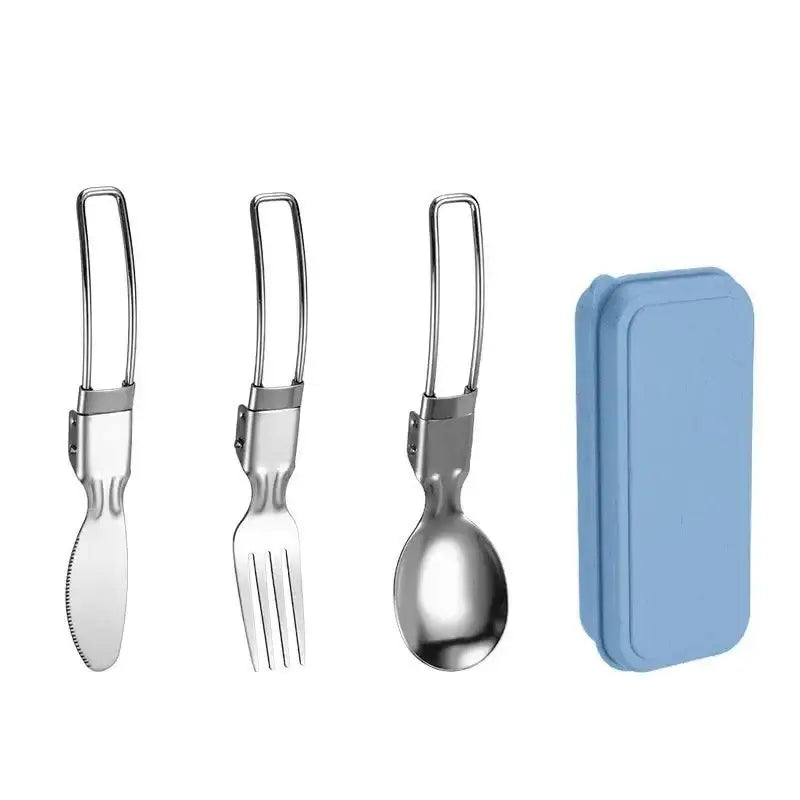 TakeFunGOGOGO Compact 3-Piece Stainless Steel Cutlery Set TakeFunGOGOGO 