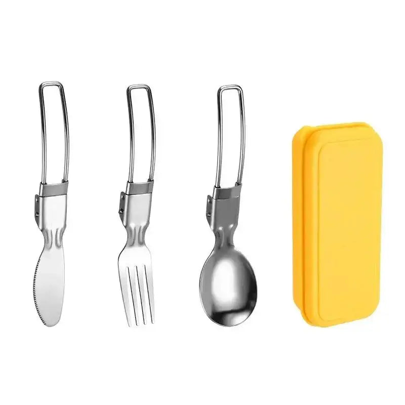 TakeFunGOGOGO Compact 3-Piece Stainless Steel Cutlery Set TakeFunGOGOGO 