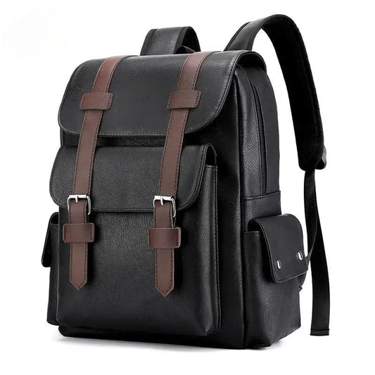 Premium PU Leather Men’s Backpack