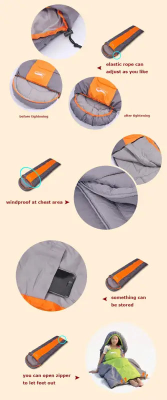 Desert&Fox 4-Season Lightweight Camping Sleeping Bag - 睡袋