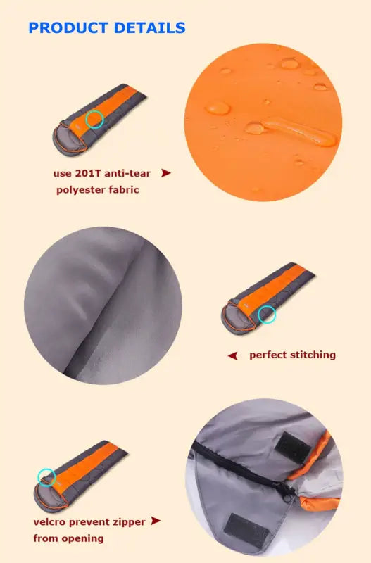 Desert&Fox 4-Season Lightweight Camping Sleeping Bag - 睡袋