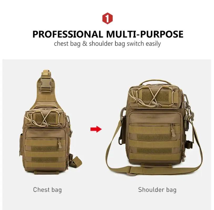 TakeFunGOGOGO Military-Inspired Climbing Chest Bag TFgogogo backpack backpack brands backpack for men backpack for women backpack wallet backpacker backpacking hiking backpack jansport backpack travel backpack