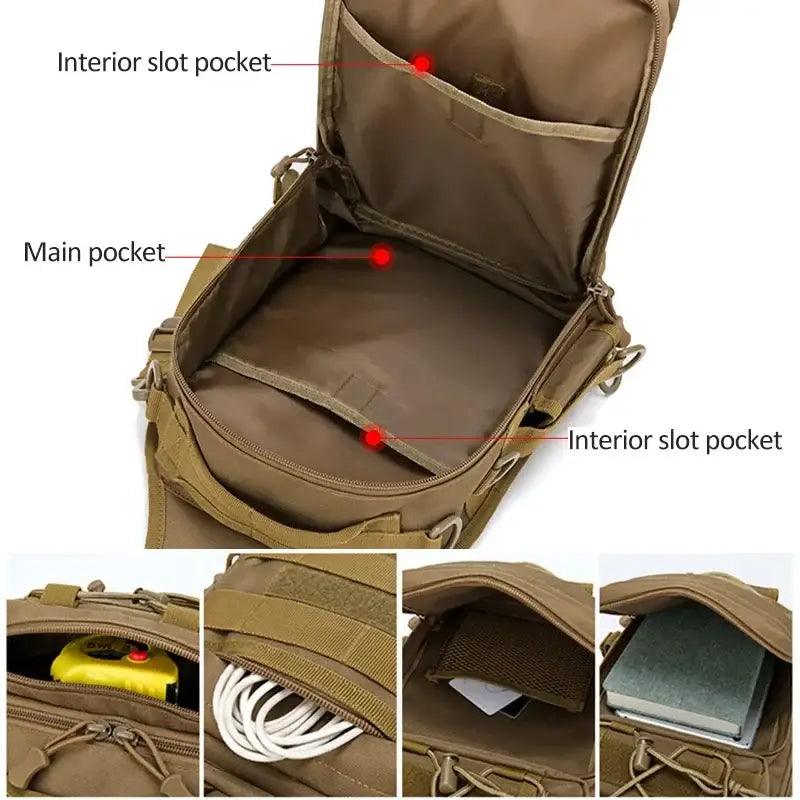 TakeFunGOGOGO Military-Inspired Climbing Chest Bag TFgogogo backpack backpack brands backpack for men backpack for women backpack wallet backpacker backpacking hiking backpack jansport backpack travel backpack