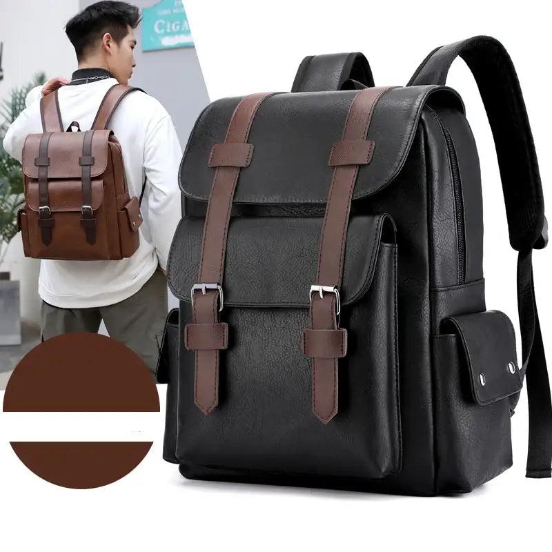 TakeFunGOGOGO Premium PU Leather Men’s Backpack TFgogogo backpack backpack brands backpack cooler backpack exchange backpack for men backpack for school backpack for women backpack wallet backpacker backpacking hiking backpack travel backpack