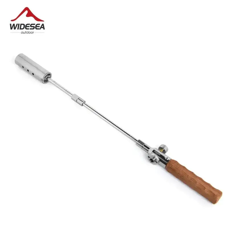 Long Handle Camping Torch - Silver