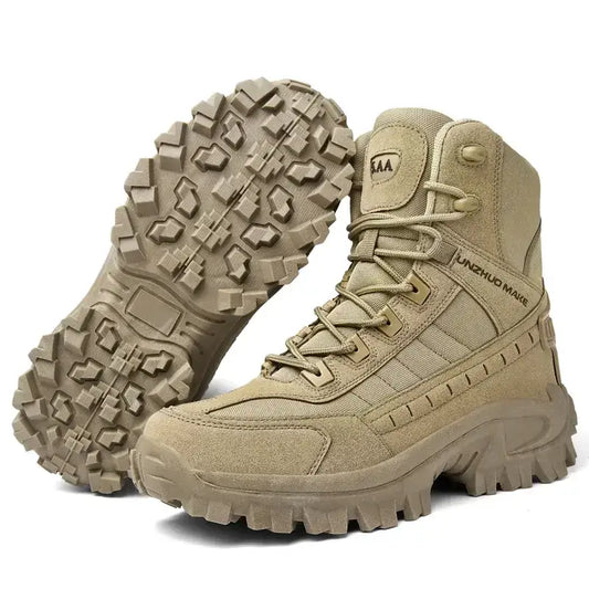 Men’s Tactical Hiking Boots - Beige / 39 - 户外鞋