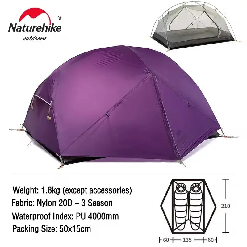 Mongar 2 Camping Tent - PURPLE - 帐篷