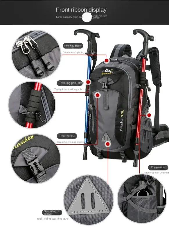 TakeFunGOGOGO Nylon Waterproof Casual Backpack TakeFunGOGOGO 