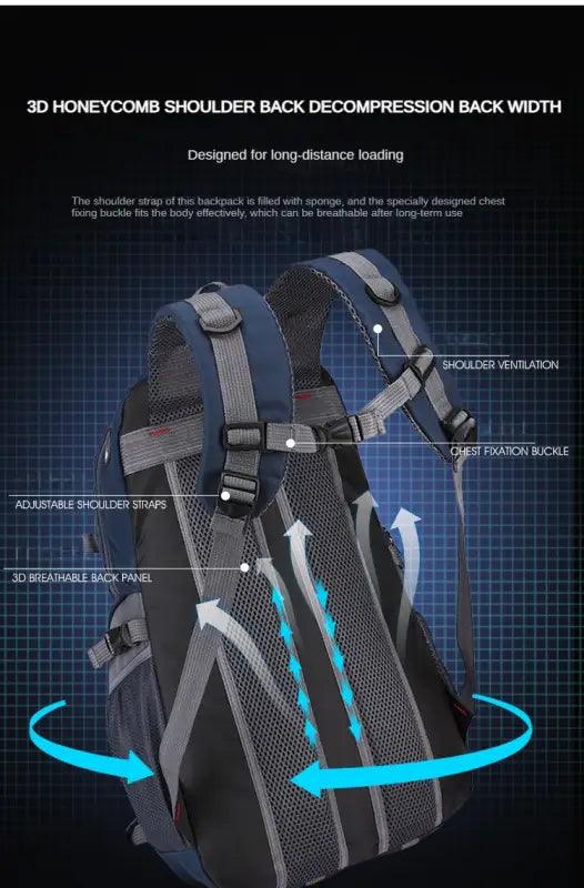 TakeFunGOGOGO Nylon Waterproof Casual Backpack TakeFunGOGOGO 