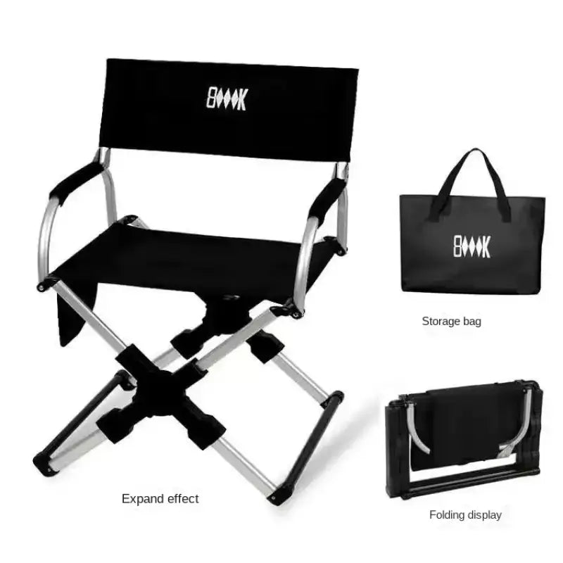 Outdoor Foldable Director’s Chair - Black - 折叠椅