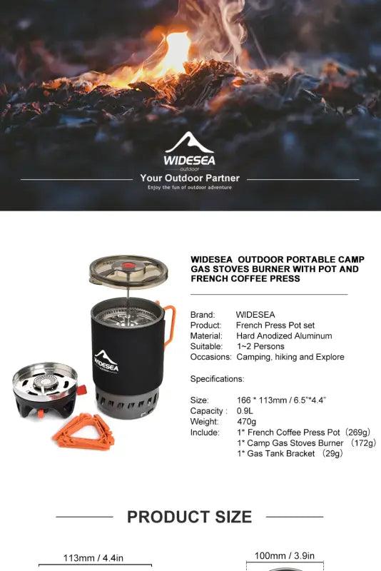 TakeFunGOGOGO Widesea Outdoor Gas Stove TFgogogo 