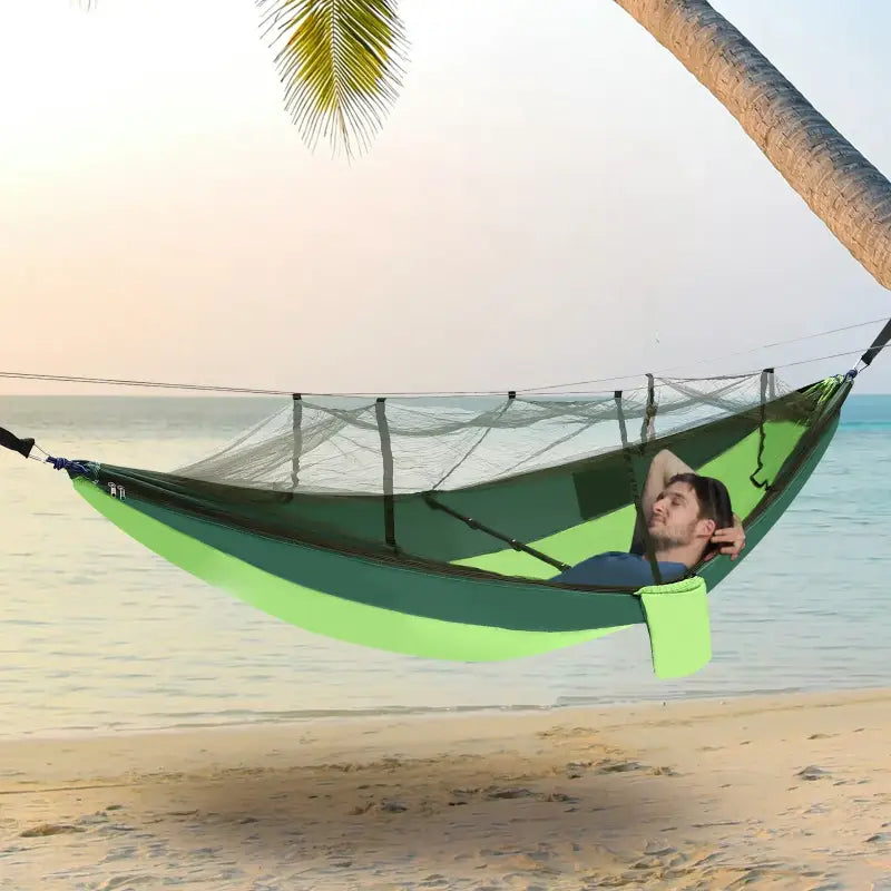 Outdoor Hammock with Mosquito Net - Green - 吊床