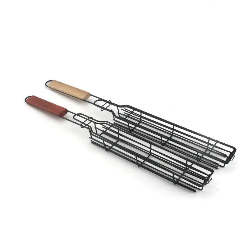 TakeFunGOGOGO Wooden Handle Barbecue Cage TFgogogo 