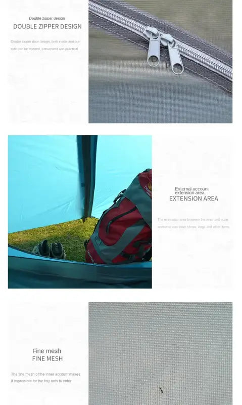 Portable Double-Decker Camping Tent - 帐篷