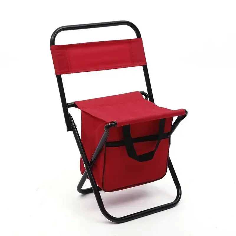 Portable Outdoor Folding Chair - Red - 折叠椅