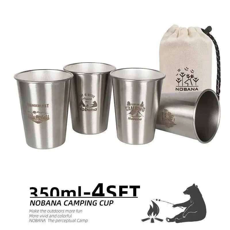 TakeFunGOGOGO Portable Stainless Steel Cup Set TakeFunGOGOGO 