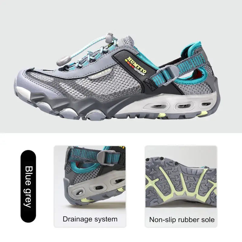 Quick-Drying Summer Hiking Shoes - Blue Grey / 41 - 户外鞋