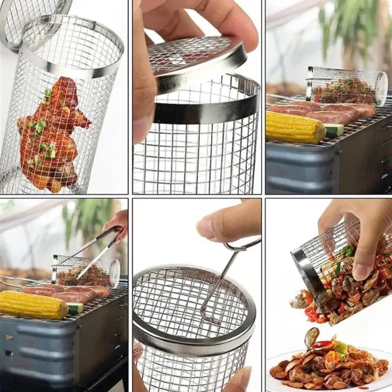 TakeFunGOGOGO Premium Stainless Steel Grill Basket TFgogogo 