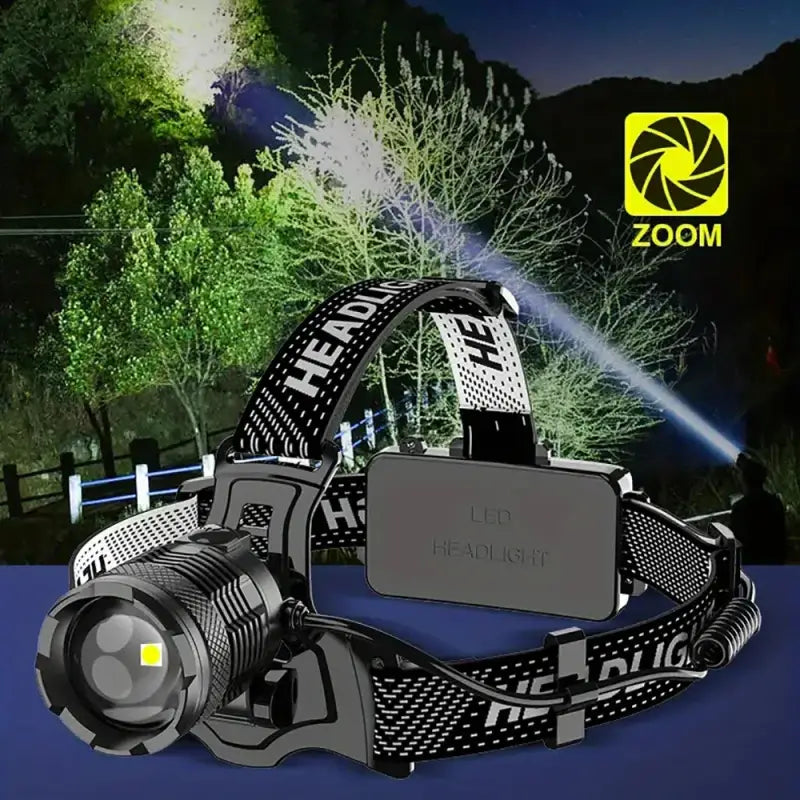 Super Powerful LED/XHP70-4core Headlight