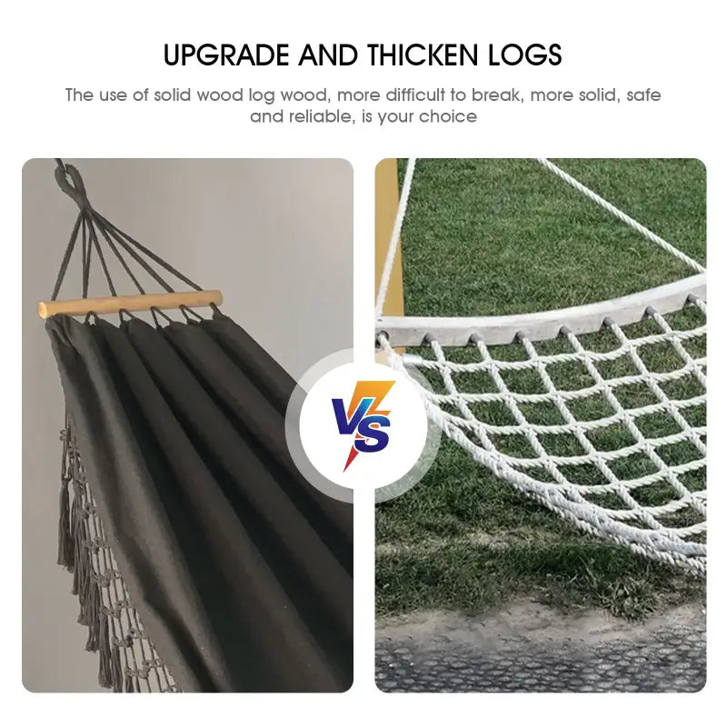 Thickened Anti-Rollover Canvas Hammock - 吊床