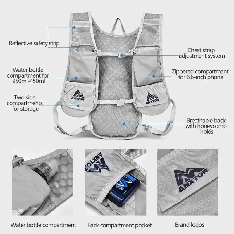 TakeFunGOGOGO Trail Running Ultra-Light Hydration Vest TakeFunGOGOGO 