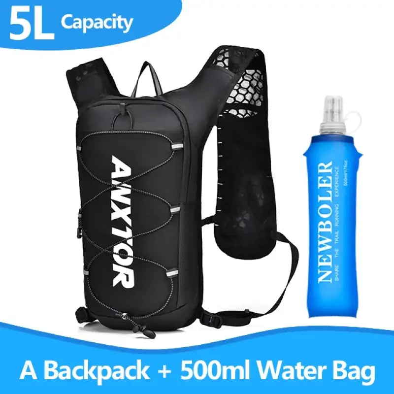 Trail Running Ultra-Light Hydration Vest - Black and 500ml - 背包