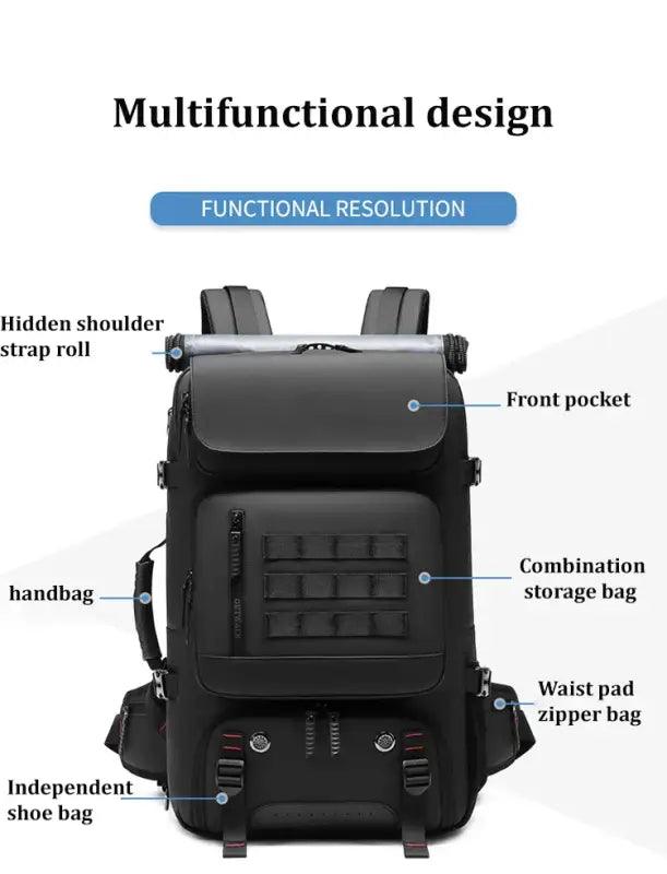 TakeFunGOGOGO Versatile 50L Travel Backpack TFgogogo backpack backpack brands backpack exchange backpack for men backpack for women backpack wallet backpacker backpacking hiking backpack travel backpack