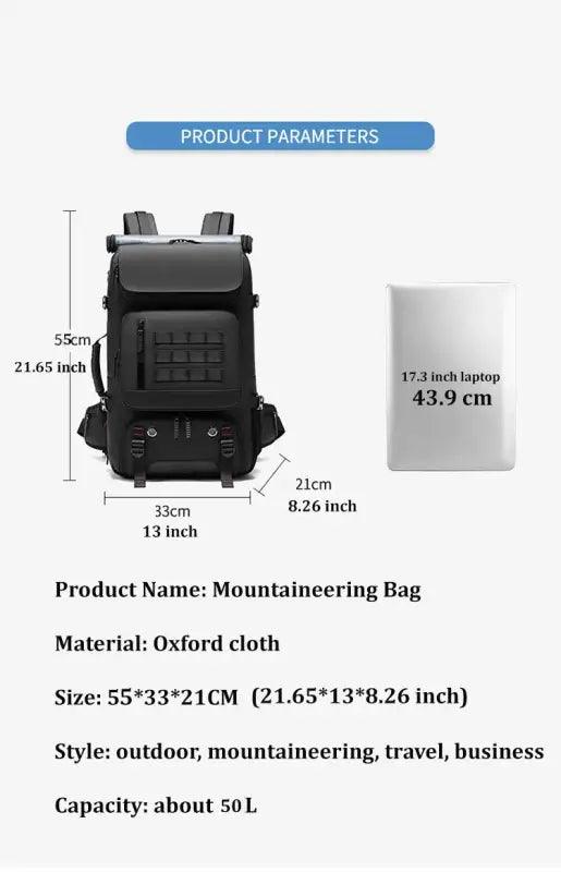 TakeFunGOGOGO Versatile 50L Travel Backpack TFgogogo backpack backpack brands backpack exchange backpack for men backpack for women backpack wallet backpacker backpacking hiking backpack travel backpack