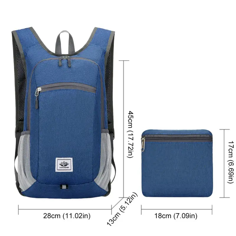 Ultralight 15L Hiking Backpack - Blue - 背包