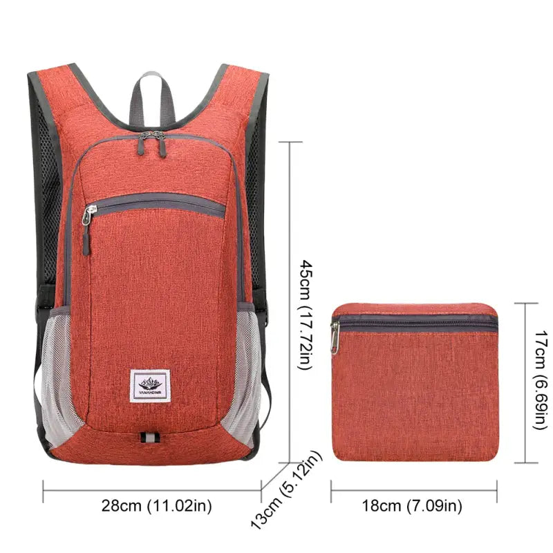 Ultralight 15L Hiking Backpack - Red - 背包