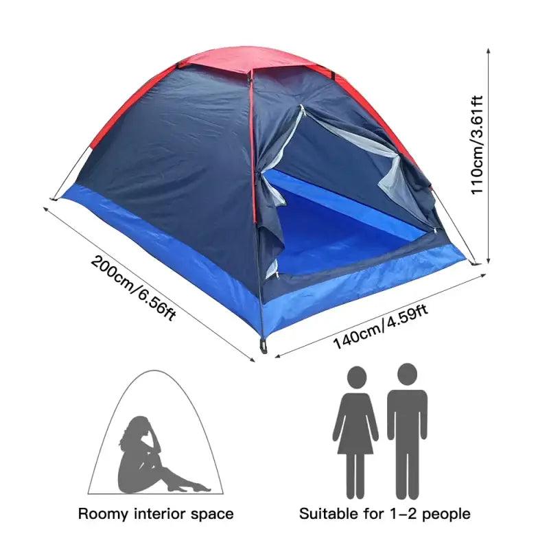 TakeFunGOGOGO Ultralight 2-Person Double-Layer Tent TakeFunGOGOGO beach tent pop up tent tent tent card tent fan tent stakes tentative tentative meaning tentatively