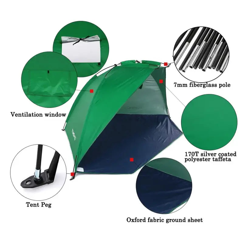 Ultralight UV-Protective Beach Tent - 帐篷