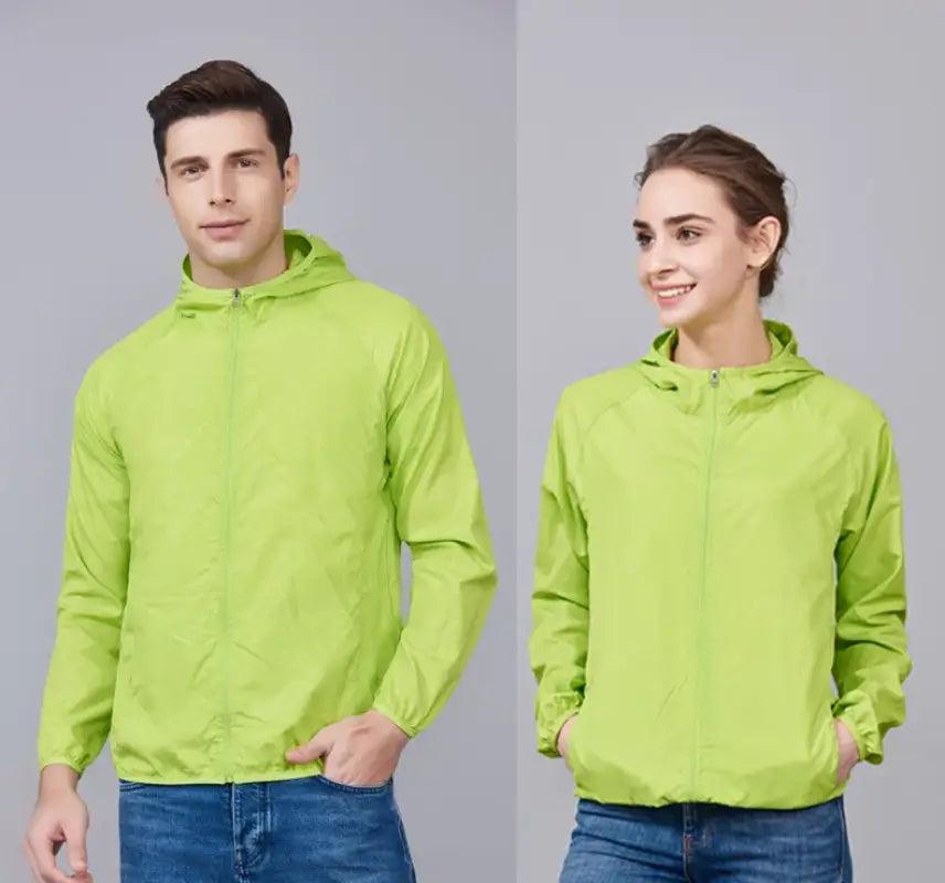 TakeFunGOGOGO Lotus Leaf Waterproof Unisex Hiking Jacket TFgogogo 