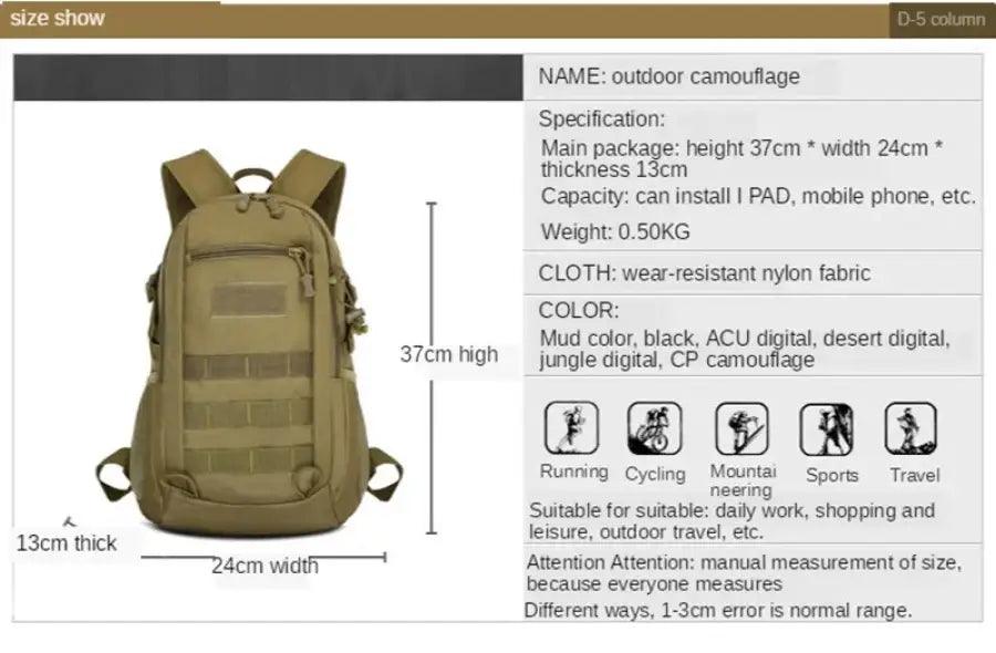 TakeFunGOGOGO Durable Waterproof Tactical Backpack TFgogogo backpack backpack brands backpack exchange backpack for men backpack for women backpack wallet backpacker hiking backpack jansport backpack travel backpack