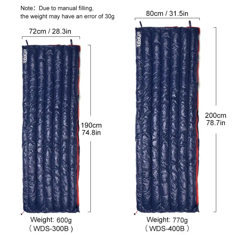 Widesea Ultralight Waterproof Down Sleeping Bag - 睡袋